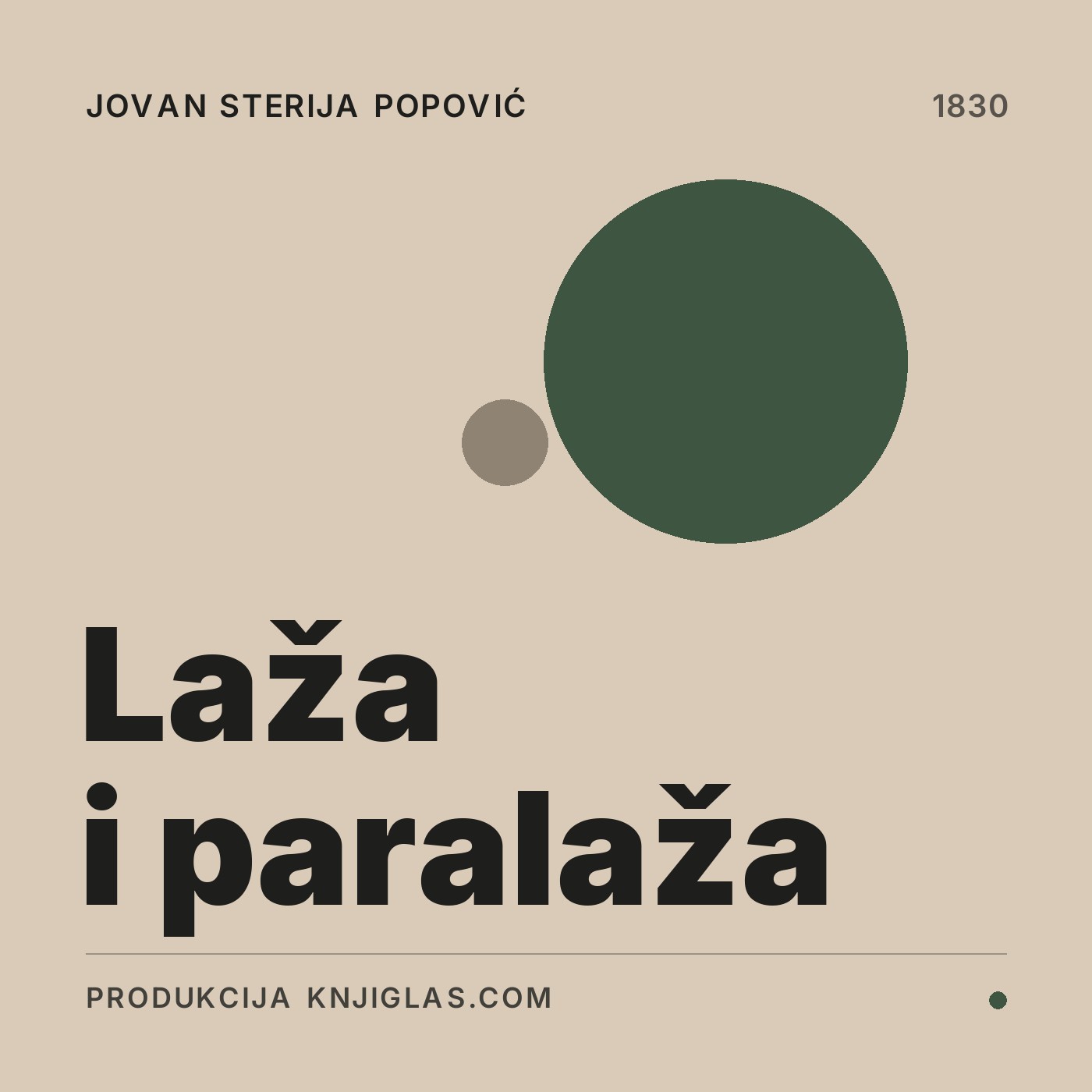 Laža i paralaža — Jovan Sterija Popović